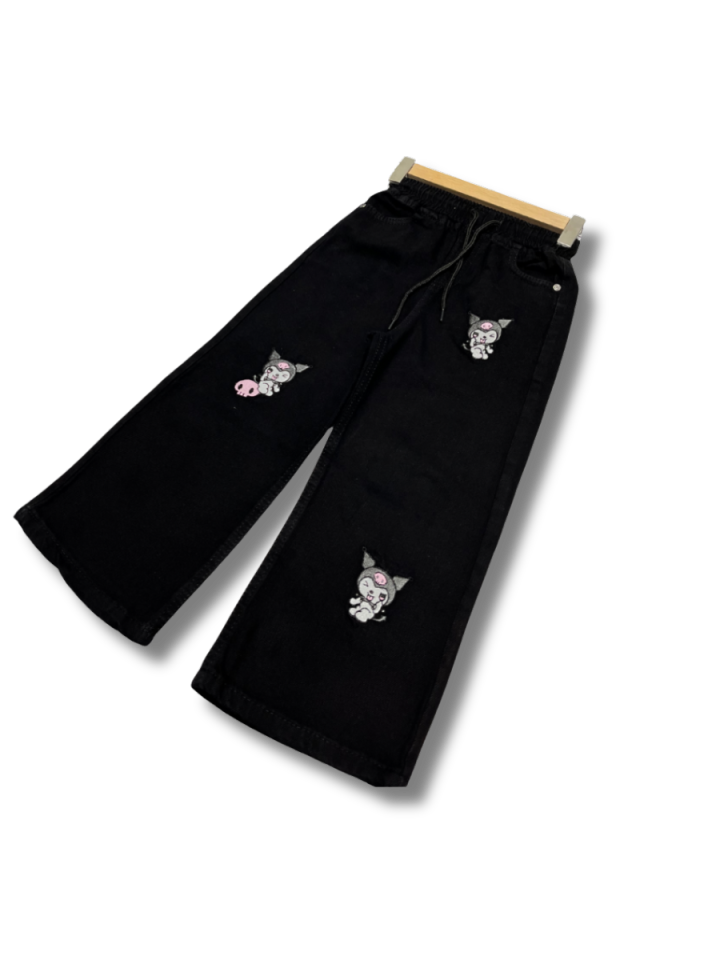 SERCİNO Kuromi Nakışlı Kot Pantolon