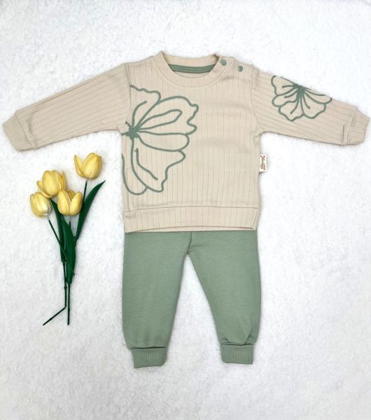 BEYAZ BEBEK Fitilli 2 li Takım Kız