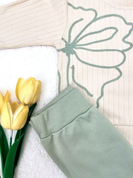 BEYAZ BEBEK Fitilli 2 li Takım Kız