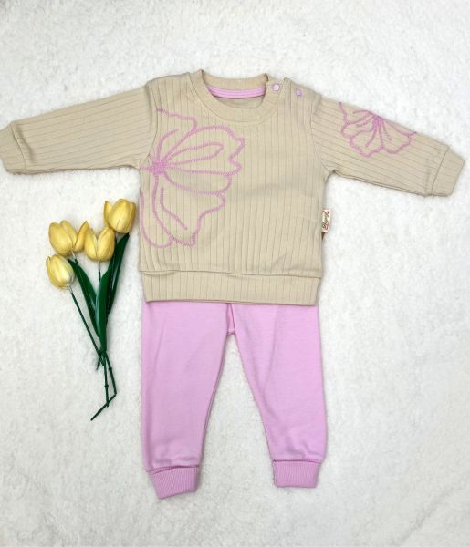 BEYAZ BEBEK Fitilli 2 li Takım Kız