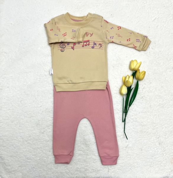 BABYCOY Be Happy Baskılı Takım