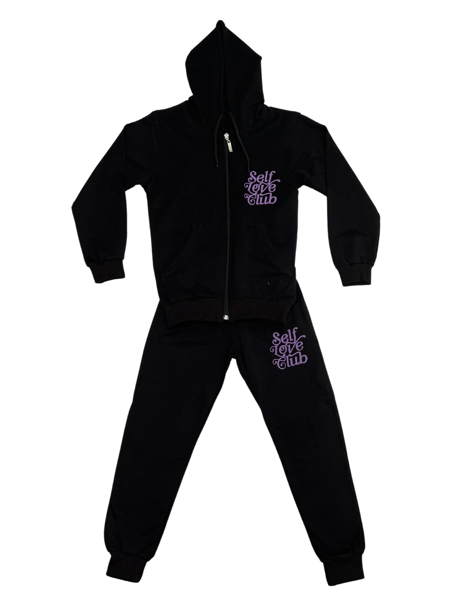 Clup Polo Self Love Baskılı Fermuarlı Takım