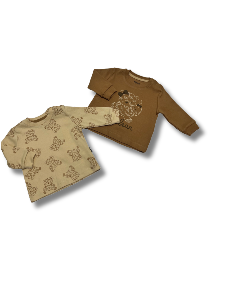 MİNİ WORLD Cute Bear Baskılı Kız Sweat