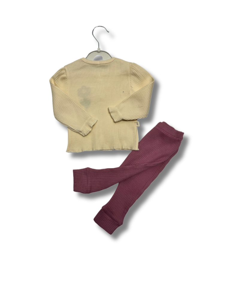 CHOCUKCHA - Kabartma Çiçek Baskılı 2 li Takım