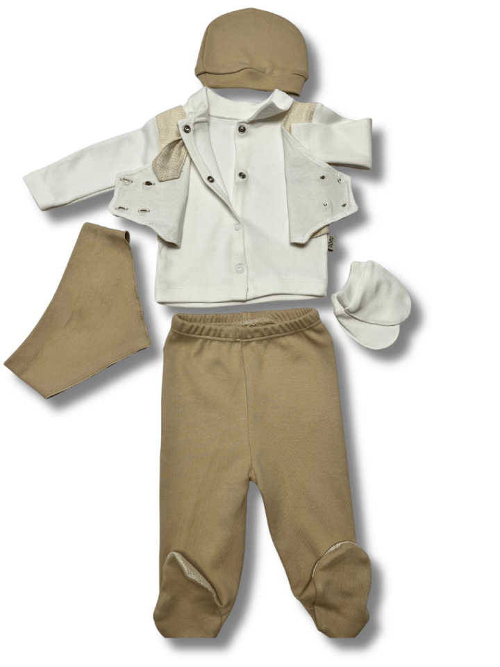 NONO Ceketli Kravatlı Erkek  5 li Set