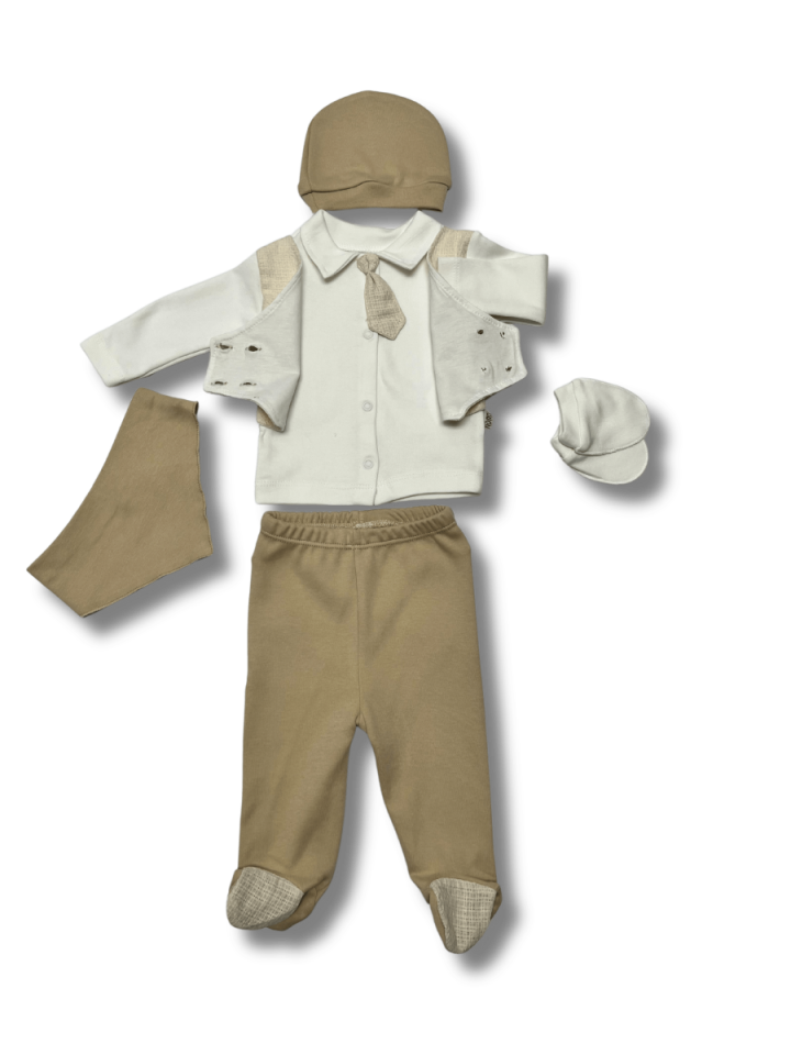 NONO Ceketli Kravatlı Erkek  5 li Set