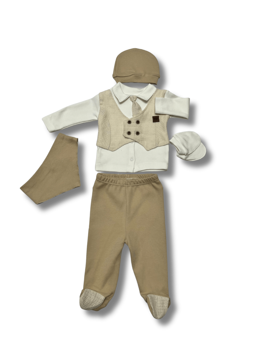 NONO Ceketli Kravatlı Erkek  5 li Set