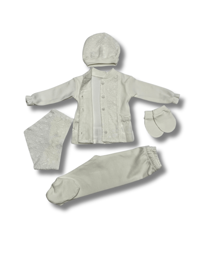 NONO  Dantelli Tül Detaylı 5 li Set