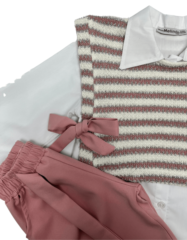 MİSS MELİNDA Simli Süveterli Takım