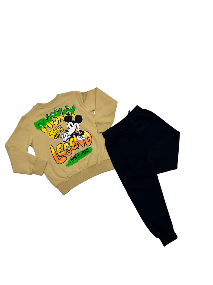 ZARA Mickey The Leganed Baskılı 2 li Takım Erkek