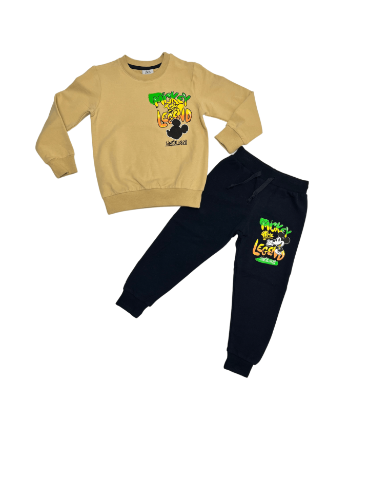ZARA Mickey The Leganed Baskılı 2 li Takım Erkek