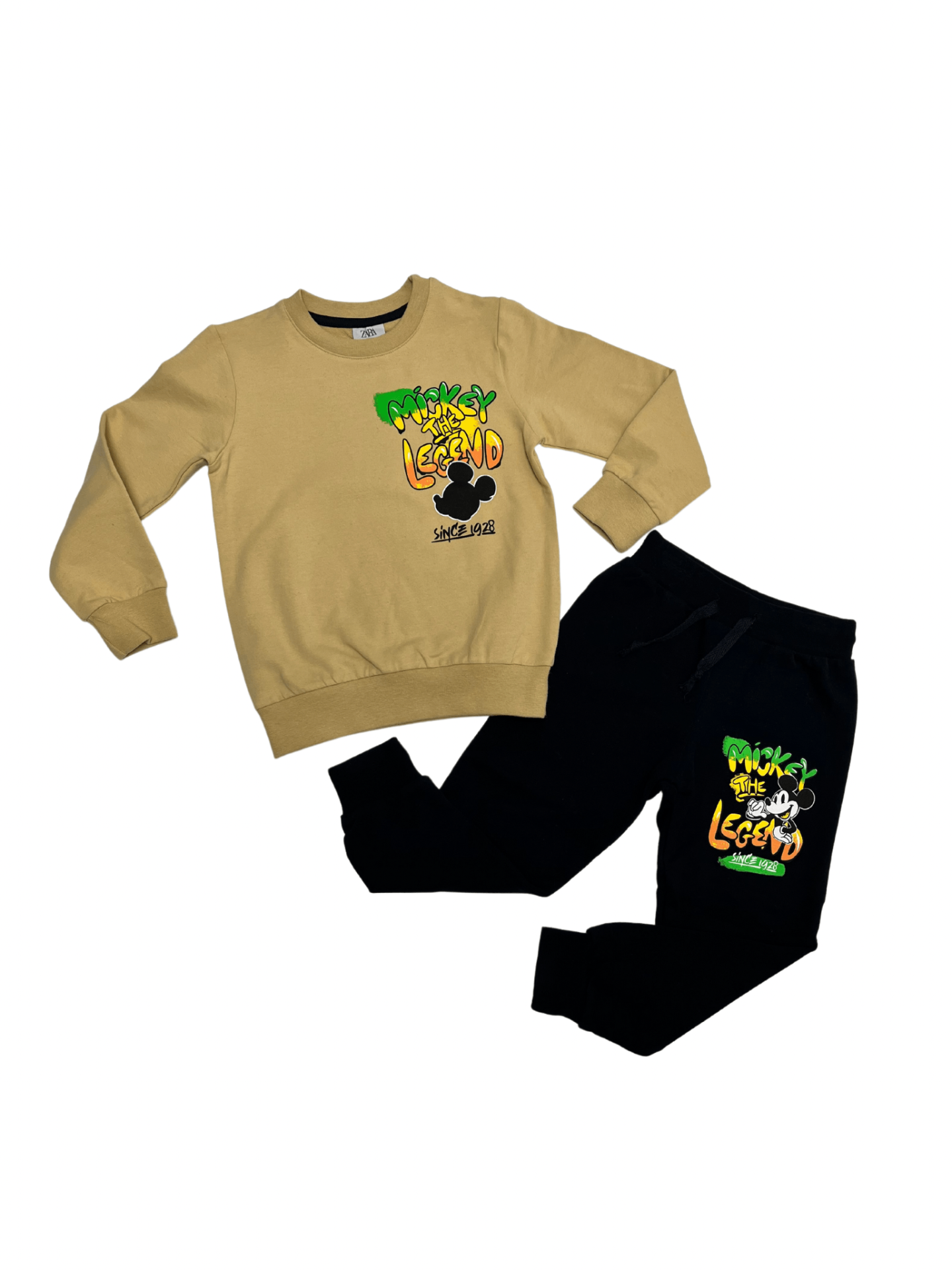 ZARA Mickey The Leganed Baskılı 2 li Takım Erkek