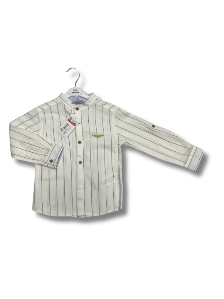 MUTLU Çizgili Hakim Yaka