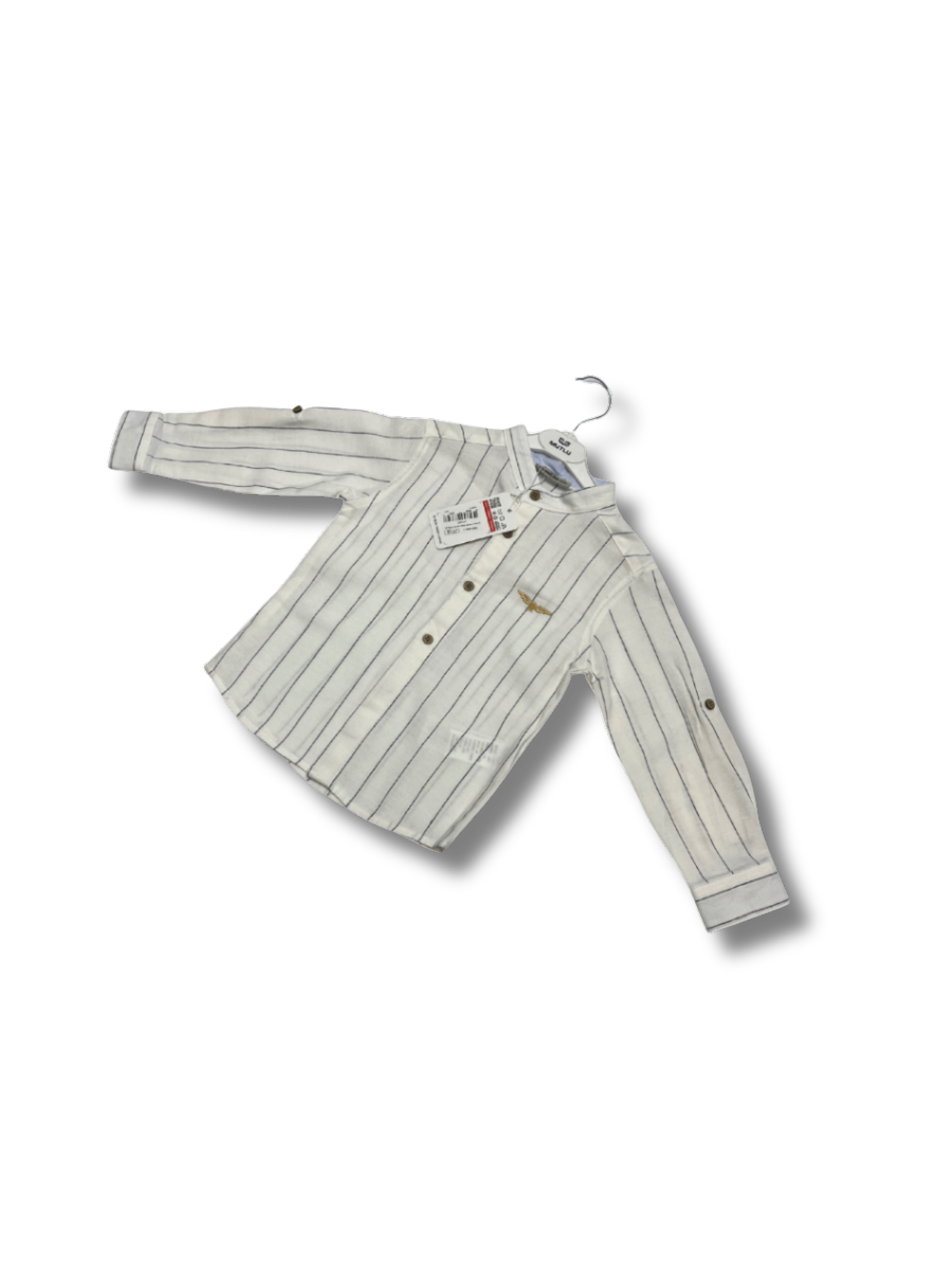 MUTLU Çizgili Hakim Yaka